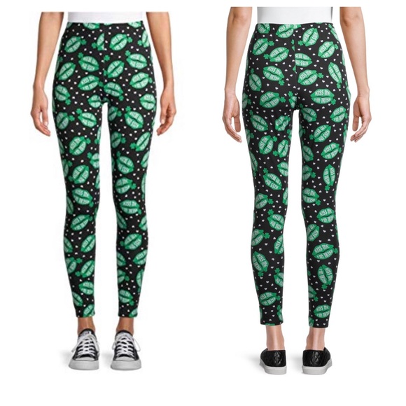 🆕 NoBo No Boundaries 🍀St Patrick’s Day “Kiss Me, I’m Irish”” Ankle Leggings - Picture 1 of 3